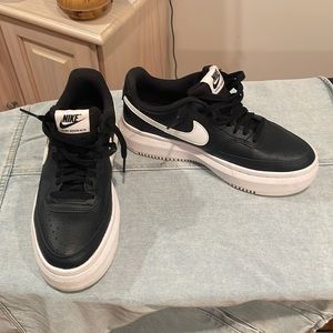 Black & White Platform Nike Sneakers